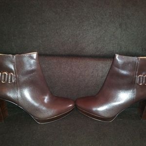 Brown ankle boots